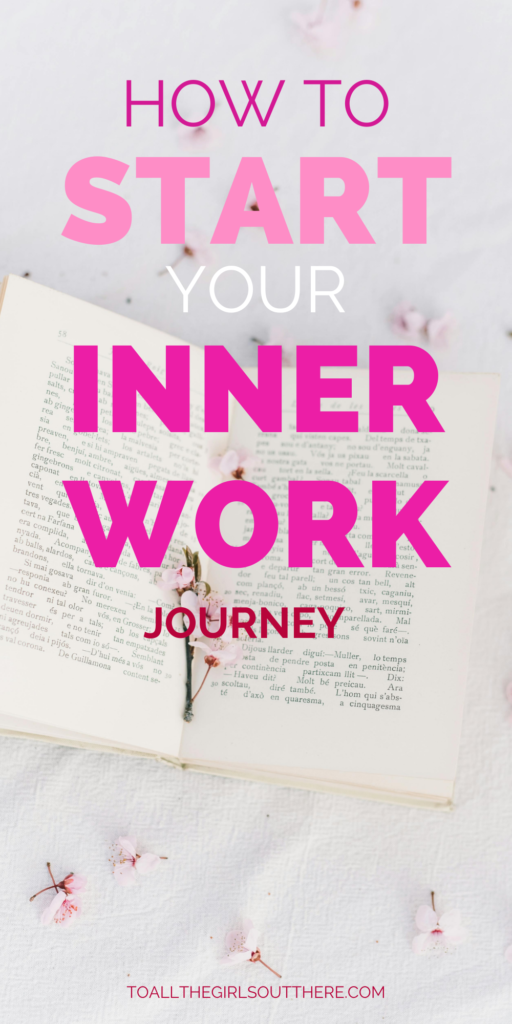 how to start your inner work journey pin